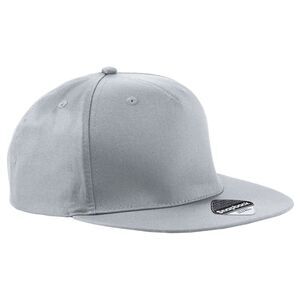 Beechfield Unisex 5 Panel Retro Rapper Cap / Light Grey